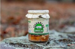 Pork in own sauce glass jar 2 pieces handmade Natural