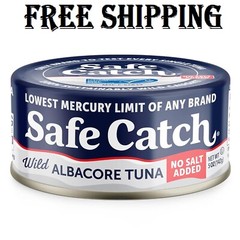 Safe Catch Canned Lowest Mercury Limit Albacore Tuna 5 Ounce (Pack of 12)