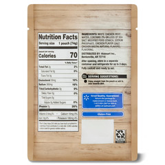 (6 Pack) Great Value Premium White Chicken 2.6 oz Pouch Fully Cooked Ready to Ea