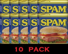 SPAM Classic Canned Meat Fully Cooked Pork & Ham 12oz Can SHELF STABLE – 10 Pack