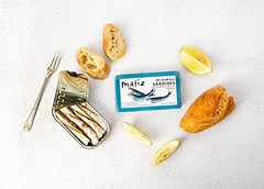Sardines in Olive Oil with Piquillo Peppers 3 Ounce Can Wild Caught Gluten Free