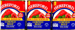 HereFord 25% Less Sodium Corned Beef 12 oz ( Pack of 3 )