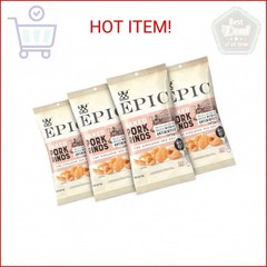 EPIC Pink Himalayan Salt Pork Rinds, Keto Consumer Friendly, 4Ct Box 2.5oz bags