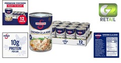 Hearty Swanson Chicken a la King – 10.5 oz Cans, Pack of 12 for Easy Meals