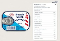 Sardines in Water 3.75 oz Can Pack of 12 – Wild Caught Sardines – 12g Protein…