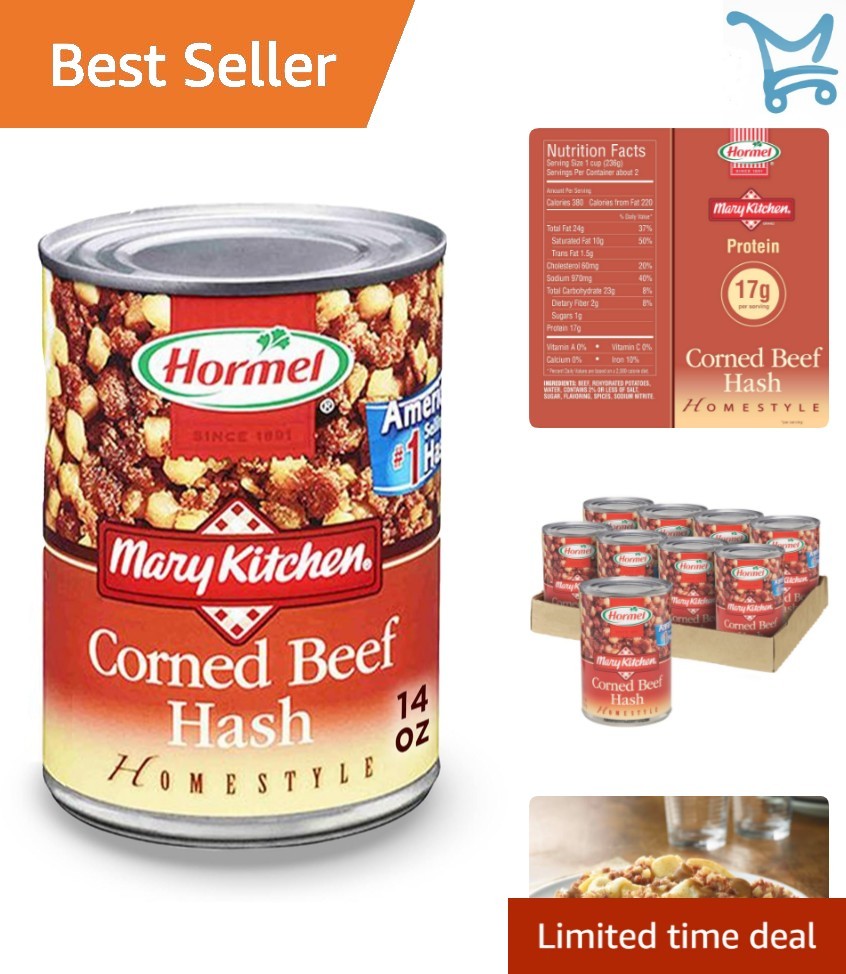 Corned Beef Hash 4oz Pack of 8 – Easy Breakfast, Protein, Versatile