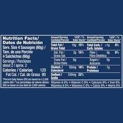 (2 pack) Armour Chicken Vienna Sausage, 4.6 oz Can, 6 Count Can