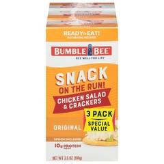 Bumble Bee Snack On The Run Protein Snack Chicken Salad w/ Crackers 3pk