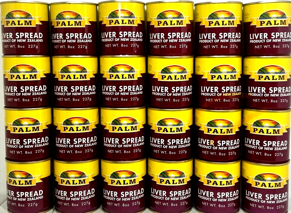 Palm Liver Spread Product of New Zealand 8 oz ( Pack of 24)~Exp 11/6/2025