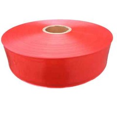 5 Meters Food Grade Red Plastic Sausage Casings Shell Width 48-50mm Inedible