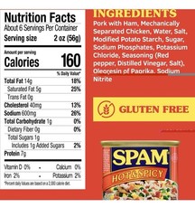 Lot Of 12 Spam Hot & Spicy Luncheon Meat 12 oz (Pack of 12) 10/2027 Ready To Eat