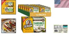 Wild Caught Sardines in Olive Oil – 22g Protein, Omega-3 Powerhouse, 12-Pack