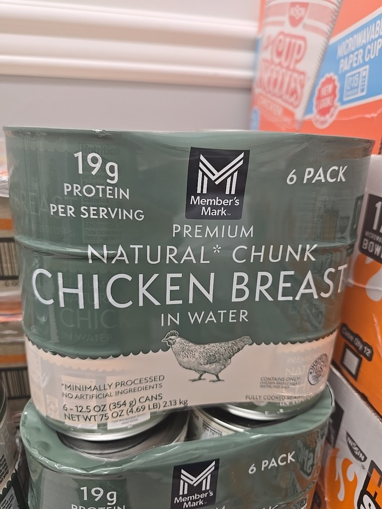 Member’s Mark Premium Chunk Chicken Breast (12.5oz.,6ct.) Free Shipping