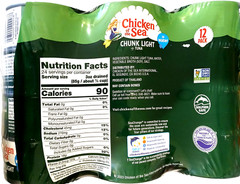 Chicken of the Sea Chunk Light Wild Caught Tuna in Water 12 x 7 oz EXP 05/2027