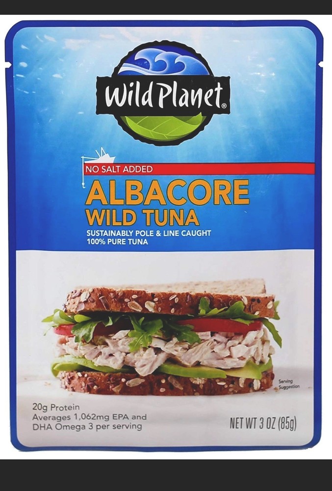 Wild Albacore Tuna, No Salt Added, Sustainably Wild-Caught, Kosher, Gluten Fr…
