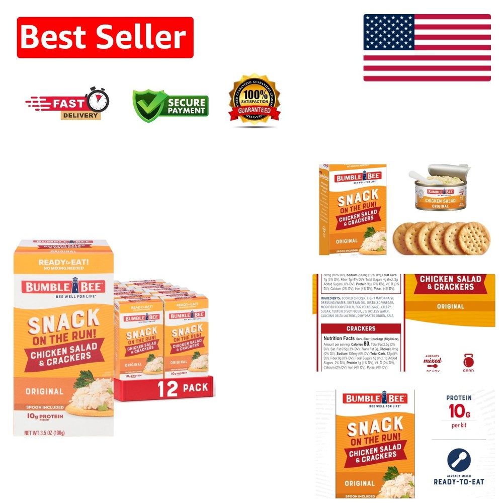 Snack On The Run! Protein-Powered Chicken Salad Pack – 10g Protein