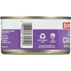 Bumble Bee Canned Lump Crabmeat, Wild Caught, 14g Protein per Serving