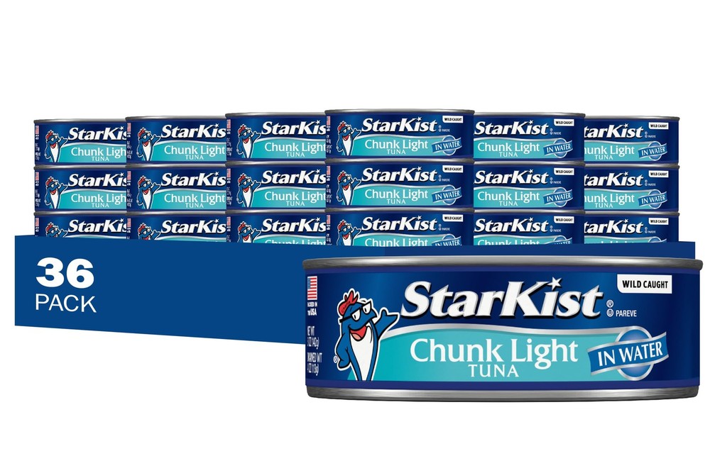 StarKist Chunk Light Tuna in Water, 12 – 5 oz Cans Pack of 3 – 36 Total Cans
