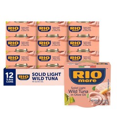 Rio Mare Solid Light Skipjack Tuna in Olive Oil, 5.6 Ounce Can Pack of 12, It…