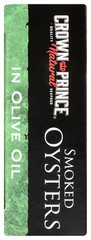 Natural Smoked Oysters in Pure Olive Oil, 3 Ounce