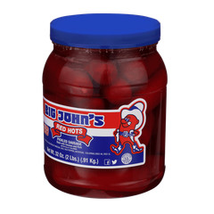 Ready to Eat Red Hots Pickled Sausage 32oz Jar