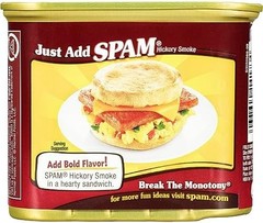 Spam Hickory Smoke, 12 Ounce Can (Pack of 4)