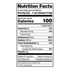 (12 pack) Great Value Chunk Light Tuna in Water, 5 oz, 4 Pack