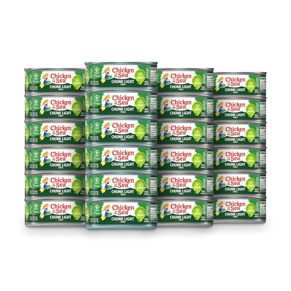 Chicken of the Sea Chunk Light Tuna in Water, 5 Ounce Pack of 24