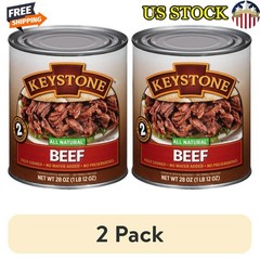 2 Pack All Natural Fully Cooked Beef Canned Meats High Protein Sea Salt No Water