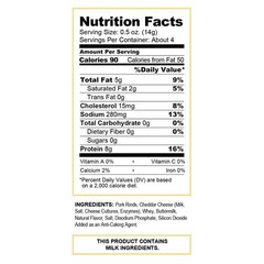 Pork King Good Rinds (Chicharrones) (White Cheddar, 4 Pack)