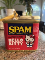 SPAM Hello Kitty Limited Edition 25% Less Sodium Pork 12 oz (340 g)