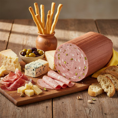 Ferrarini Mortadella with Pistachios (10-12lb) – Authentic Italian Meat Imported