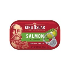 Salmon in Olive Oil Skinless Boneless Canned Fish 4.05 Oz 12 Pack
