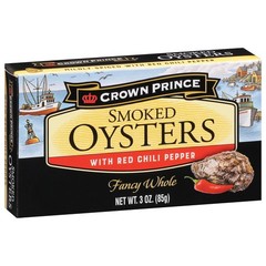 (3 Pack) Smoked Oysters with Red Chili Pepper, 3 Oz Can