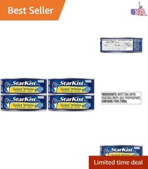 Solid White Albacore Tuna in Water, 5 oz Can, Pack of 4
