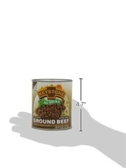 6 Can- Keystone Meats All Natural Ground Beef Fully Cooked 28oz No Preservatives