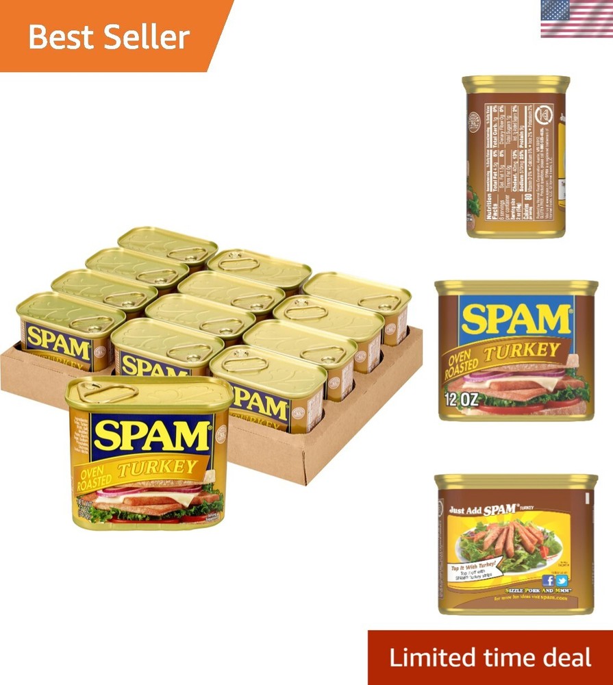 Oven Roasted Turkey Canned Meat – 12 Ounce Pack of 12 – Healthy & Convenient