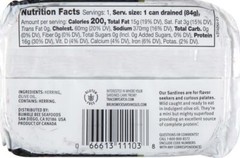 Sardines In Olive Oil, 3.75 Oz Can – Wild Caught Sardines – 17G Protei