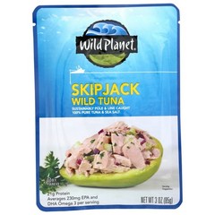 Wild Planet Skipjack Wild Tuna, Sea Salt, 3 Ounce