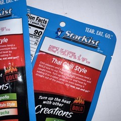 Tuna Creations, (7) Bold Thai Chili Style, (5) Siracha 2.6 Oz BIU Date 08/12/23