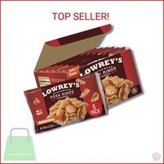 Lowrey’s Bacon Curls Microwave Pork Rinds (Chicharrones), Original, 1.75 Ounce (