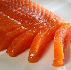 Smoked Norwegian Hand Sliced Salmon-Center Cut Loin-Fully Trimmed, Vacuum Packed