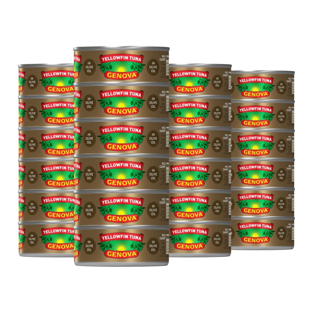 Genova Premium Yellowfin Tuna in Olive Oil, 5 Ounce Cans, 24-Pack – Nutrient …