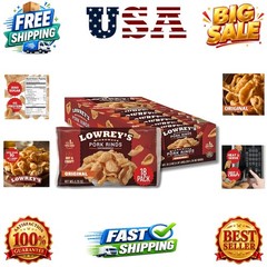 Bacon Curls Microwave Pork Rinds Chicharrones, , 1.75 Ounce Pack of 18