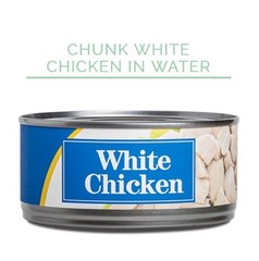 CRIDER Premium White Chicken In Water, 12.5 oz Can Lot of 6 Cans Exp JAN 2027