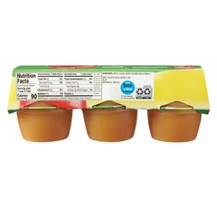 Lunch Buddies Original Applesauce Cups, 6 count – Pack of 3