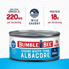Chunk White Albacore Tuna in Water 12 oz Can Pack of 12 – Wild Caught Tuna – …