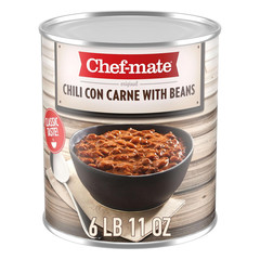 Beef Chili, Canned Beans with Meat, 6 Lb 11 Oz (#10 Can Bulk)