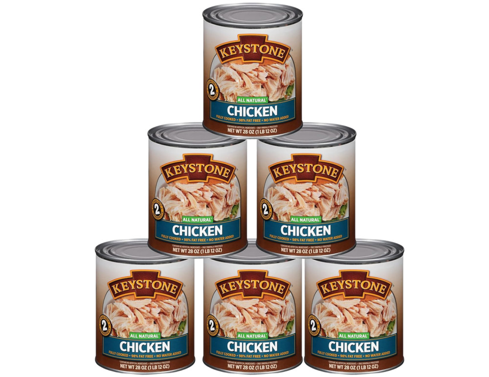 Keystone All Natural Chicken Canned -28 oz ,Free Shipping ( 6Cans )