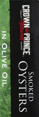 Natural Smoked Oysters in Pure Olive Oil, 3 Ounce